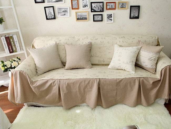 Чехол на диван: 75 фото идей украшения и защиты мебельной обивки