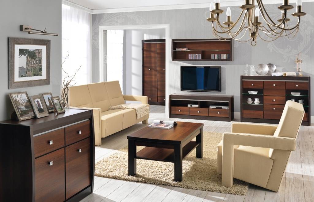 Мебель орех в интерьере: для спальни, кухни, гостиной и кабинета