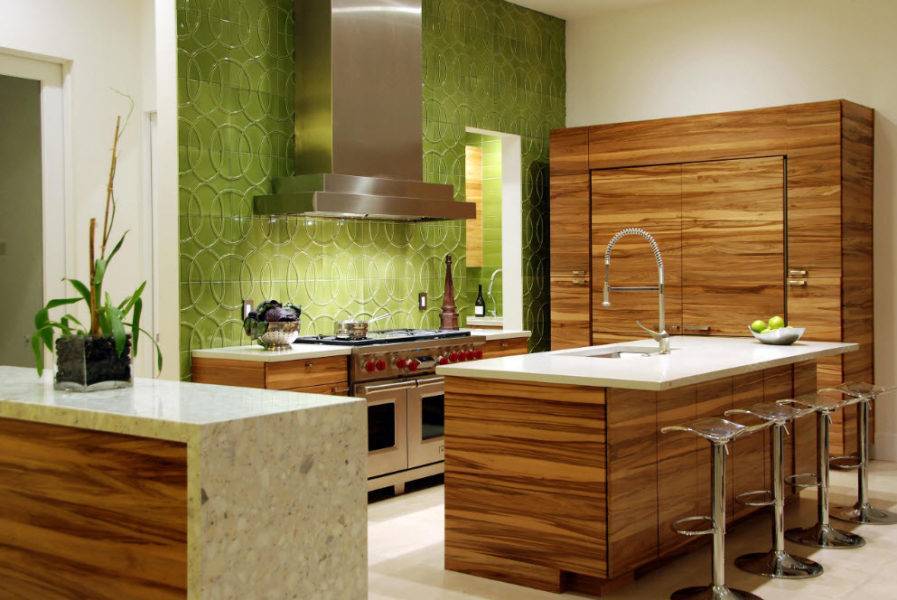 Отделка стен на кухне – фото вариантов ремонта стен на кухне различными отделочными материалами