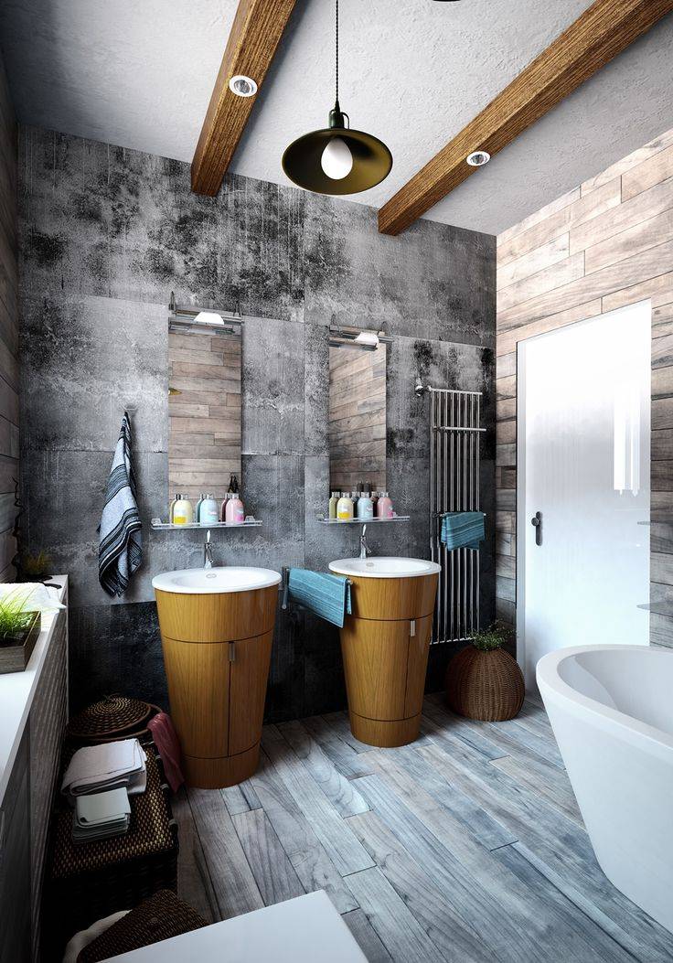 Ванная в стиле лофт – обзор самых простых идей создания популярного стиля для ванной