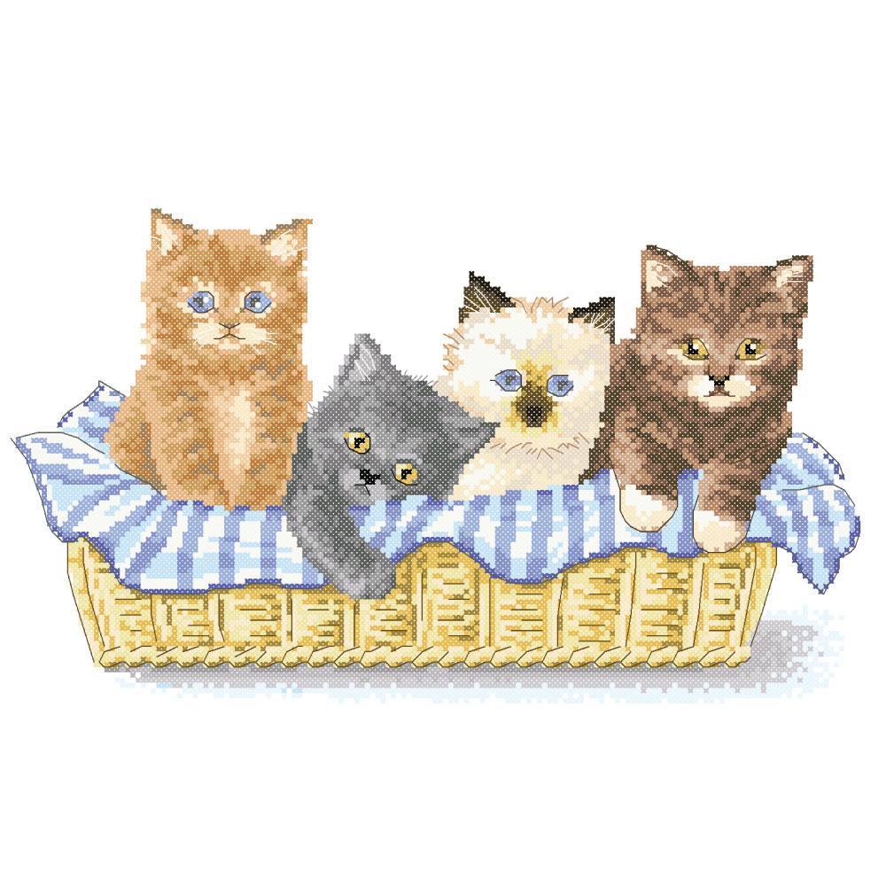 Вышивка котов и кошек + схемы для вышивки крестом котов. машинная вышивка кошек