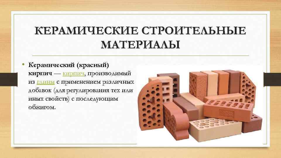 Строительная керамика презентация