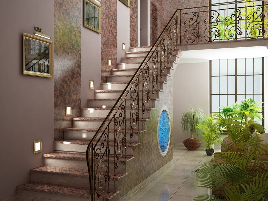 Варианты отделки лестницы в частном доме