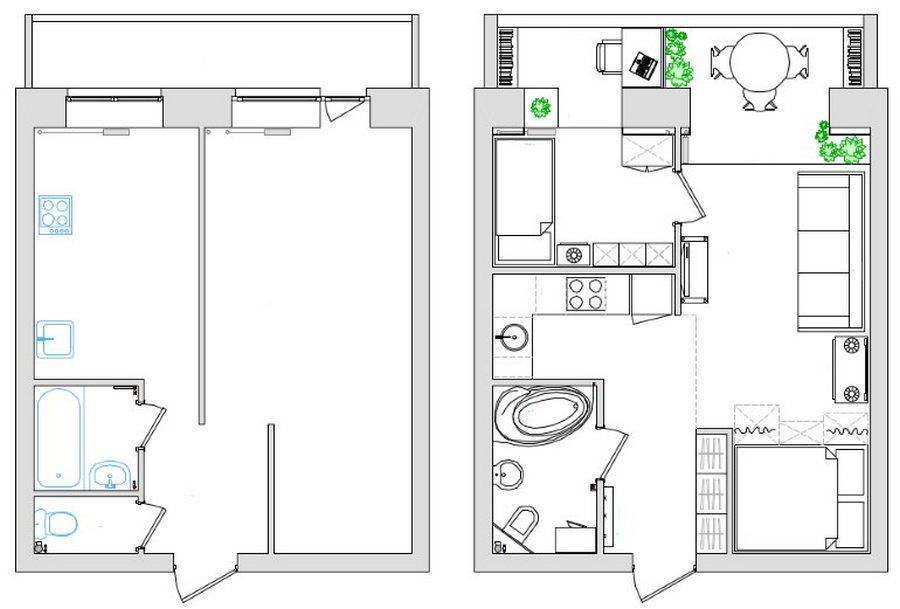 Квартира студия: фото, интерьер и планировка в разных стилях