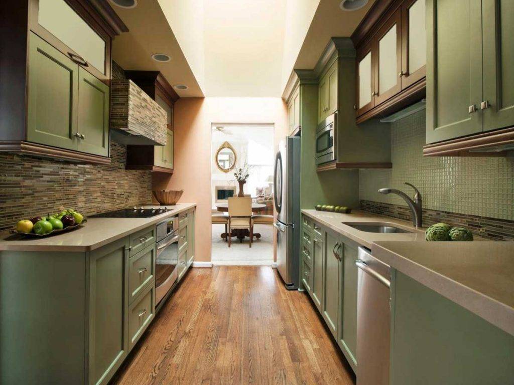 Интерьер узкой кухни – лучшие идеи дизайна и расстановки мебели (80 фото)