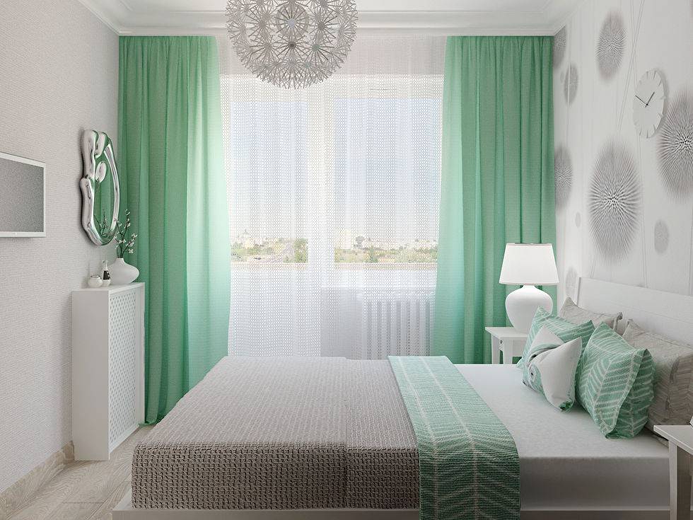Зеленые шторы в спальню: 135 фото красивого сочетания штор с зеленым оттенком в современной спальне