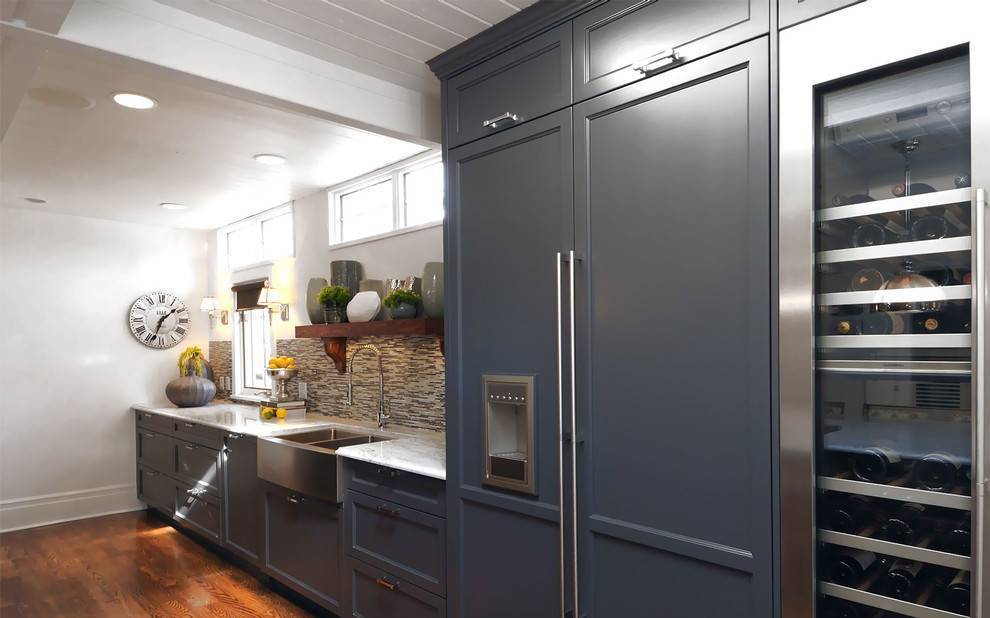 Холодильник на кухне: куда поставить, расположение и дизайн ниши в интерьере | дизайн и фото