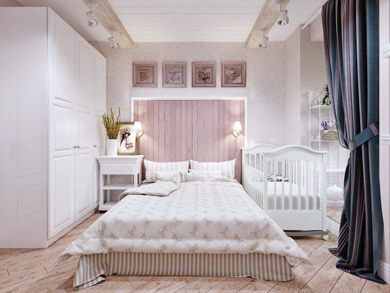 Совмещенная спальня с детской в одной комнате: фото подборка