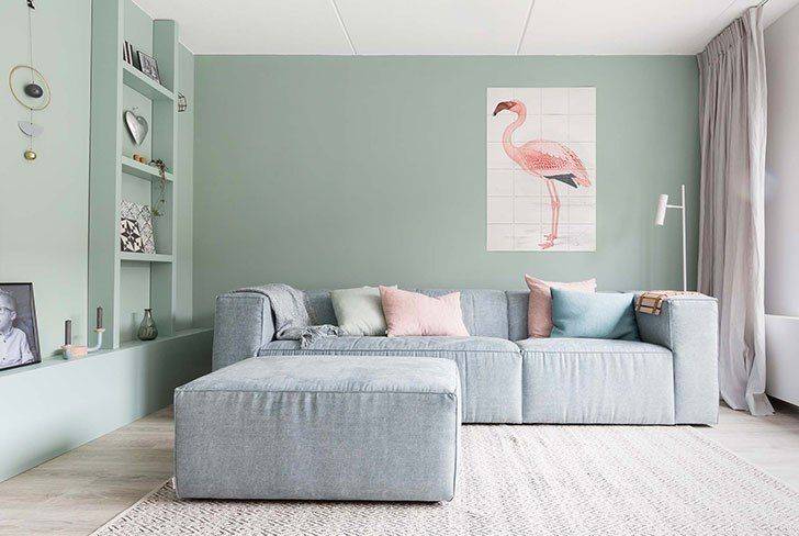 Цвет мяты в интерьере (130 фото) примеры как гармонично вписать его в любое помещении, будь то офис или же квартира.
