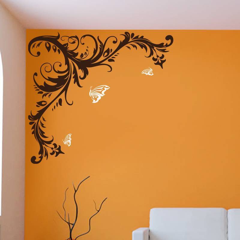 Декор стен: как задекорировать, украсить и разрисовать стену в комнате, интересные идеи оформления фотографиями  - 23 фото