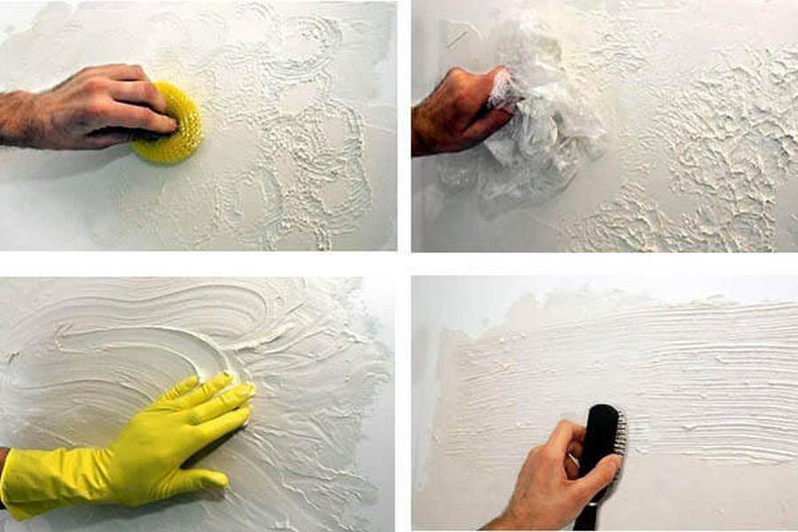 Фактурная штукатурка для стен: 4 популярные рельефные текстуры и примеры использования