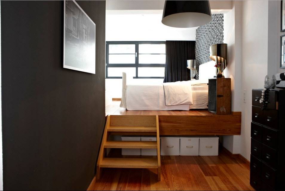 Кровать подиум: 120 фото применения и правила установки в современном интерьере