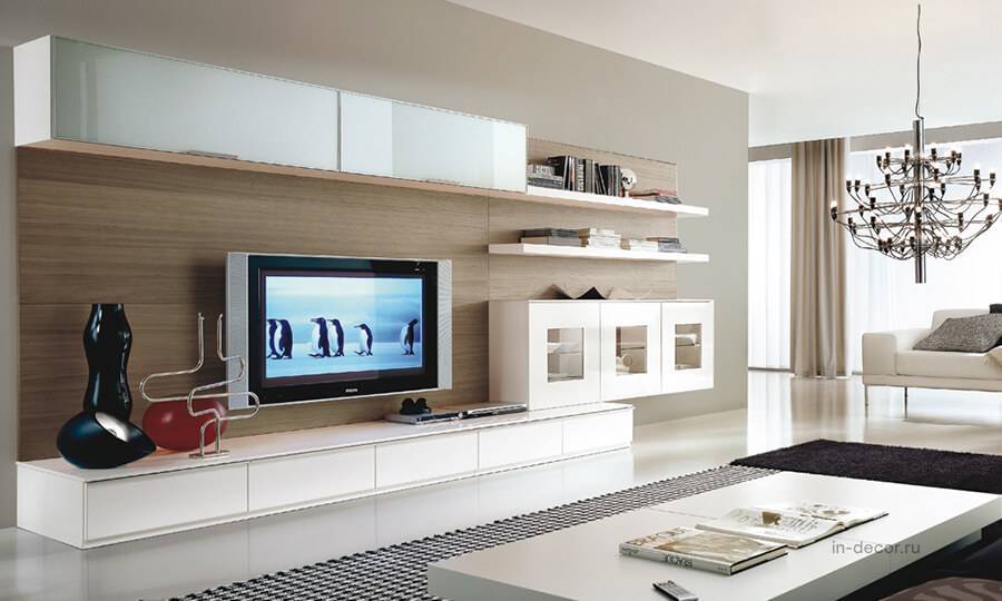 Телевизор в гостиной — правила размещения, варианты установки и советы по креплению телевизоров (85 фото и видео)