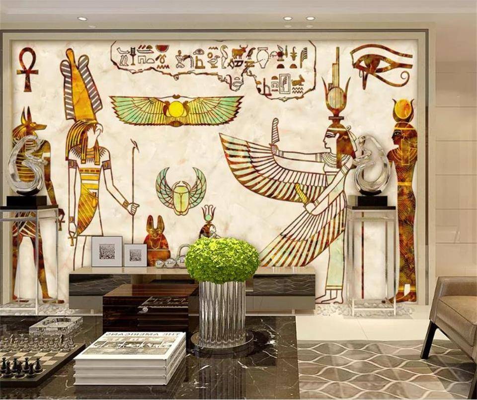 Египетский дизайн в интерьере жилого помещения