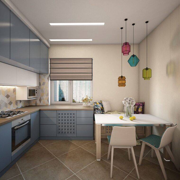 Идеи дизайна для кухонь-гостиных на площади 22 кв. метров