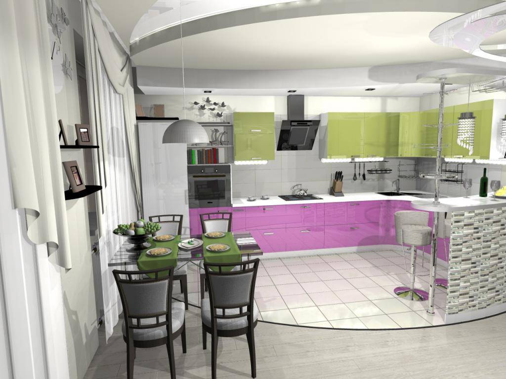 Большая кухня 19, 20 и 21 кв. м – 45 фото и 8 дизайн-советов