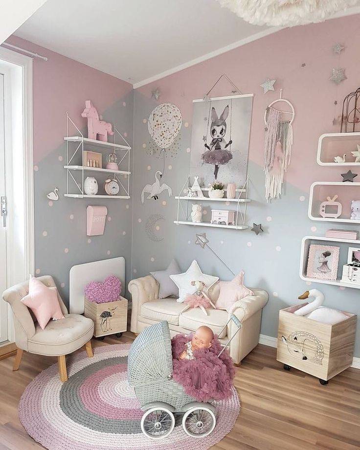 Красивое украшение детской комнаты