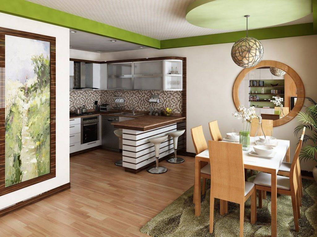 Кухня, совмещенная с гостиной в частном доме: 100+ фотографий дизайна