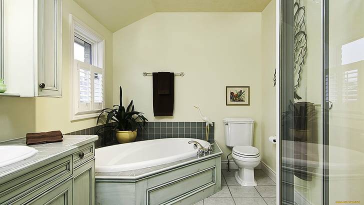 Обои для ванной комнаты (44 фото): опровергая стереотипы — дом и сад