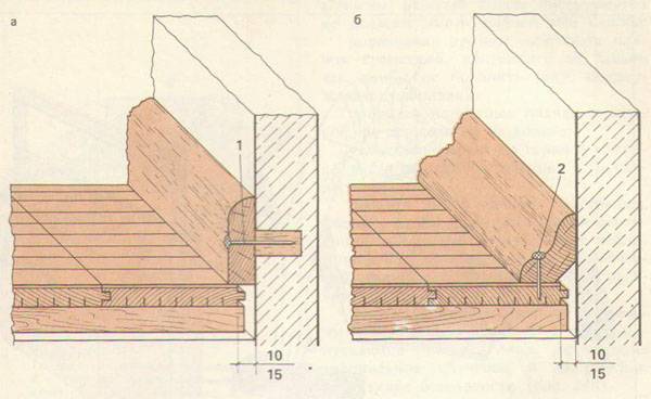 Деревянный плинтус для пола: размеры, монтаж с разным креплением
