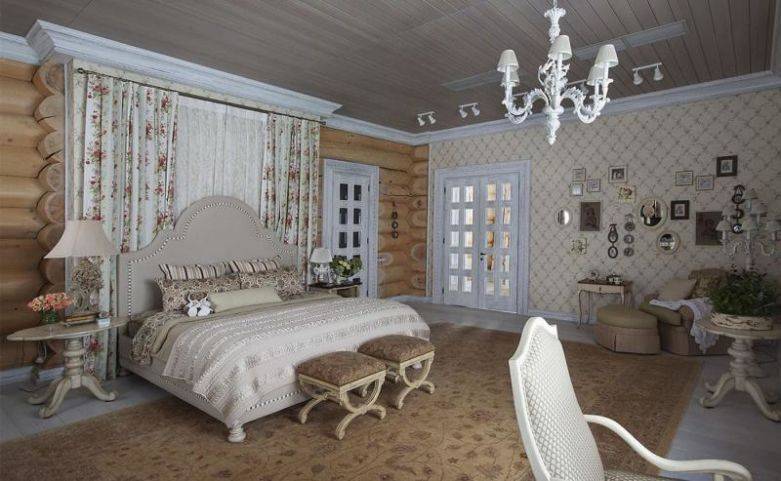 Дизайн интерьера спальни в стиле прованс
