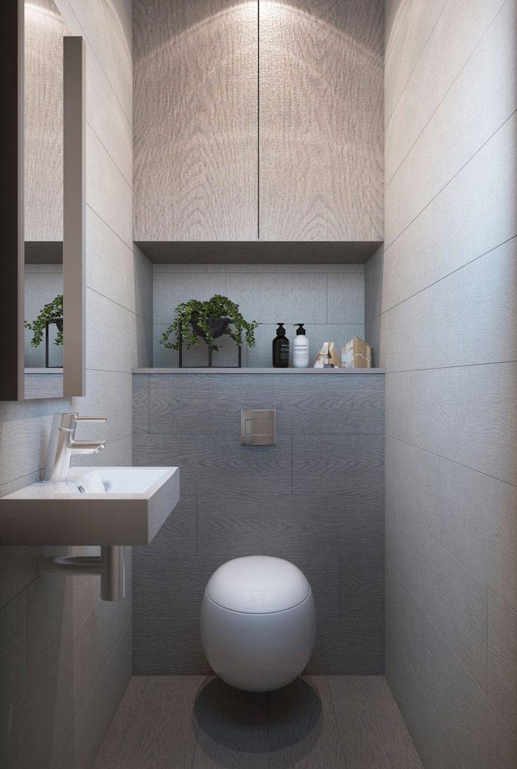 Дизайн маленького туалета фото современный