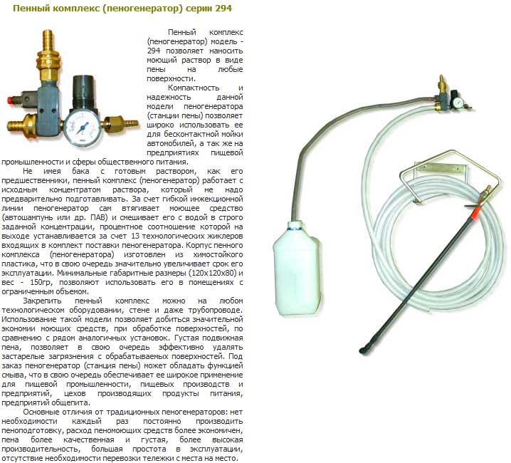 Принцип работы пеногенератора для автомойки схема работы