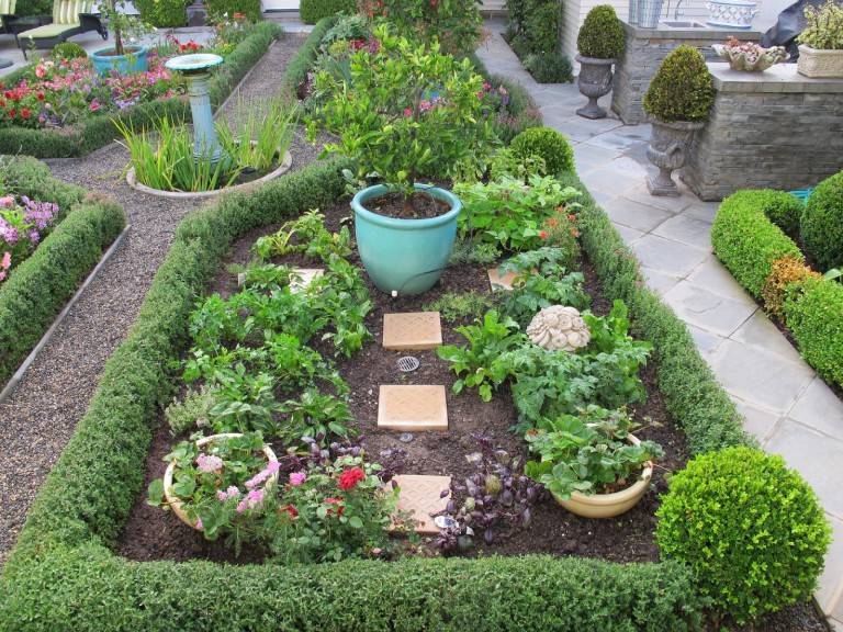 Варианты ландшафтного дизайна огорода и сада