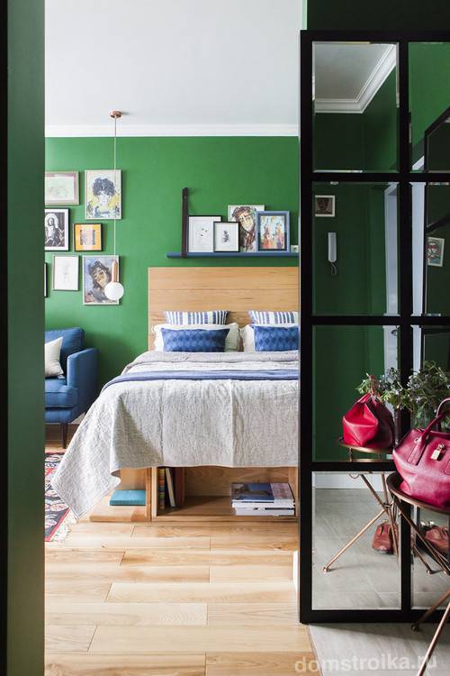 Зеленая спальня: инструкция по оформлению дизайна спальни в зеленых тонах (160 фото)