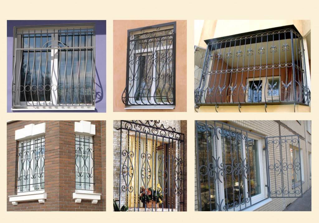 Решетки на окна — 30 фото в декоре фасада и внутри дома