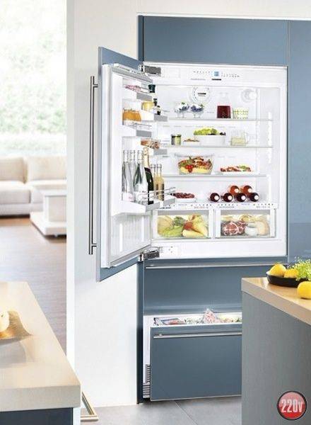 Чем отличается встраиваемый холодильник от обычного?