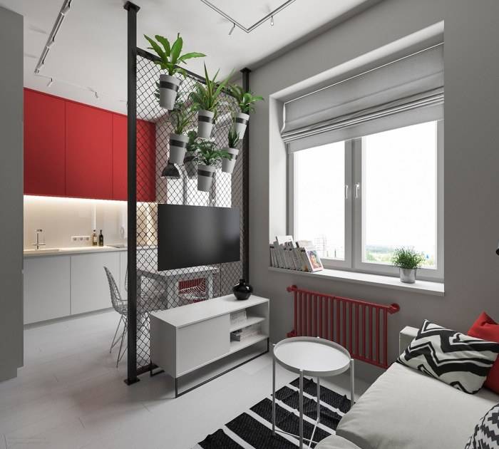 Дизайн квартиры-студии 25 кв.м. с лоджией: правильное зонирование