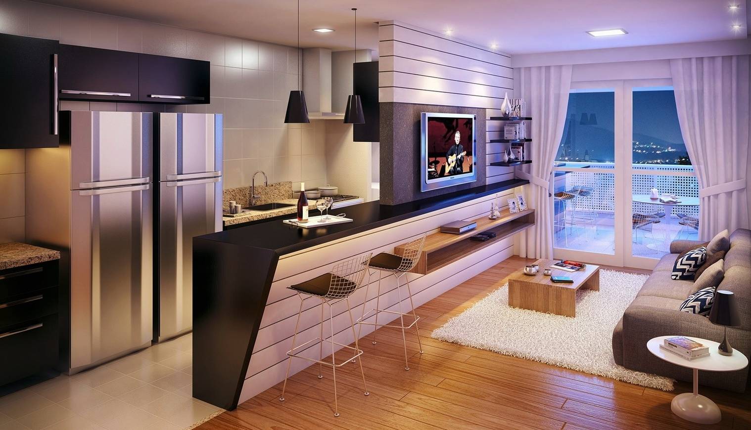 кухня гостиная мебель дизайн