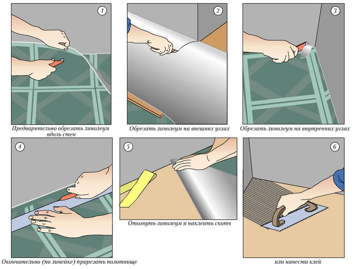 Технологическая карта на укладку линолеума
