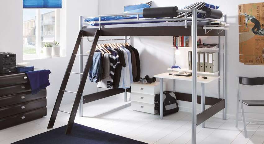 Кровать-чердак с рабочей зоной для подростка: 50 фото оптимизированного пространства - «декор» » «дизайна интерьера»