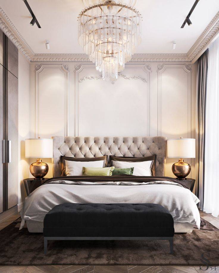 Спальня с зеленой кроватью, выбор основных и дополнительных цветов для интерьеров в разных стилях - 28 фото