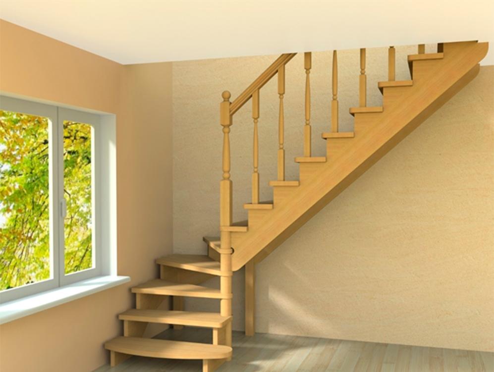 Фото лестниц с поворотом на второй этаж в частном доме фото