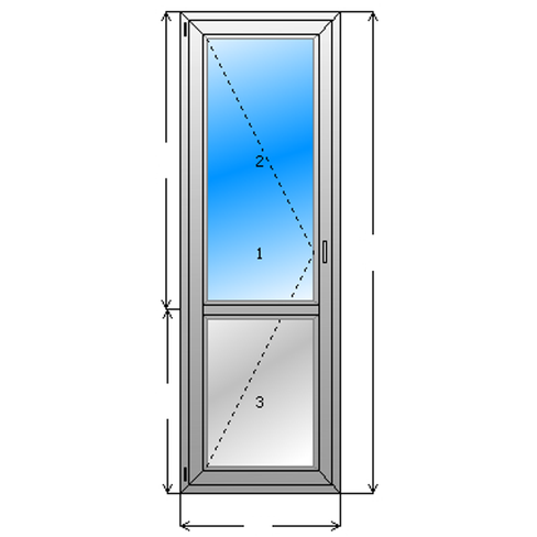 Установить балконную дверь стандартные размеры. высота и ширина балконной двери по госту