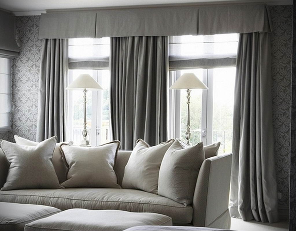 Дизайн серых штор с 70 фото в интерьере жилья