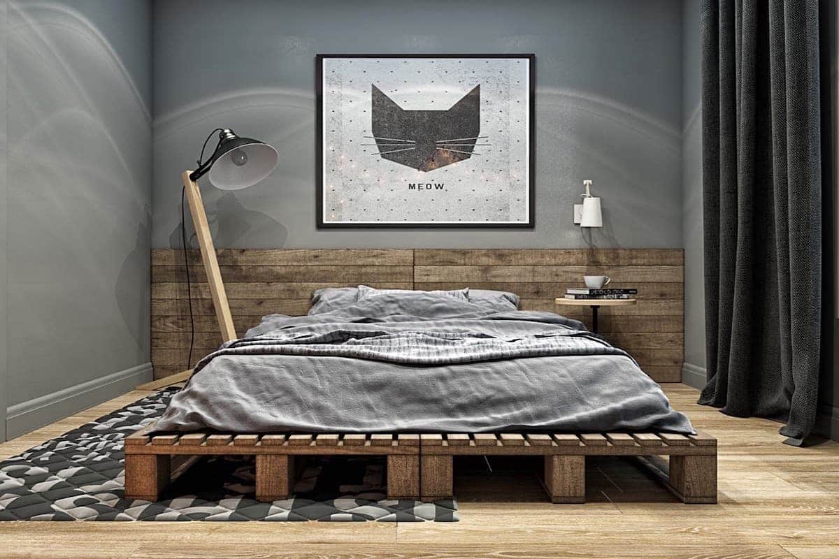 Кровать в стиле лофт Индастриал
