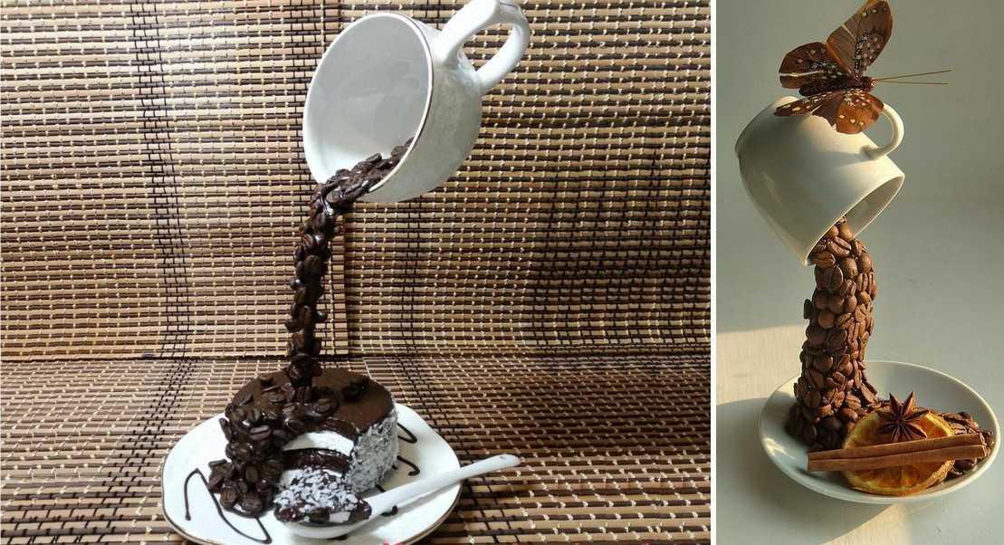 Как сделать топиарий из кофейных зерен - своими руками. 110 лучших фото идей