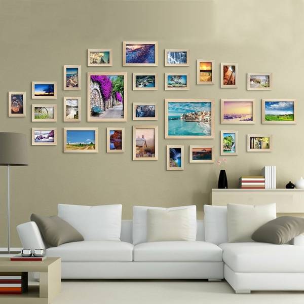 Фотографии на стене — размещение при оформлении дизайна интерьера (100 идей)