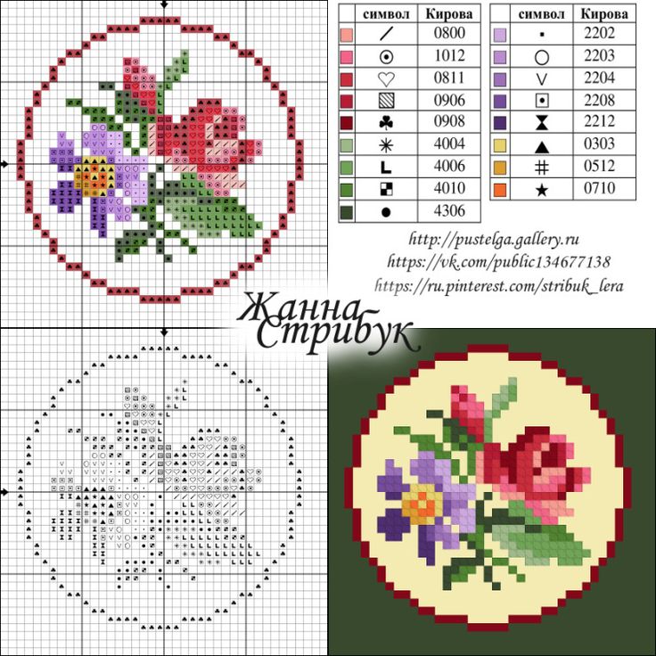 Схемы мини вышивки крестом схемы бесплатно