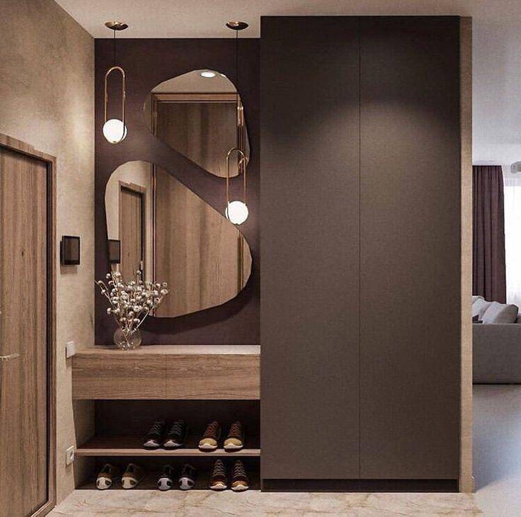 Интересные варианты прихожих комнат для узких коридоров