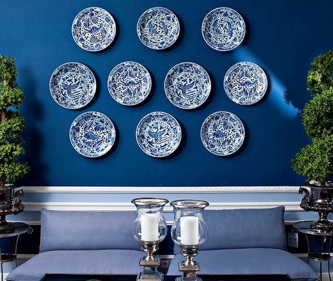 Украшаем стены декоративными тарелками +75 фото - «декор» » все о сауне