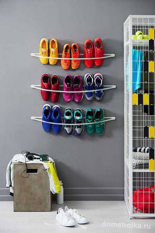 Варианты хранения обуви в квартире: правила, системы, фото