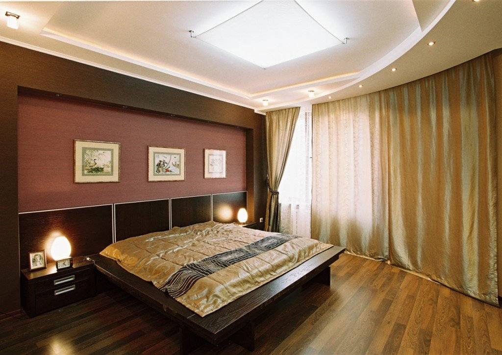 Потолки из гипсокартона для спальни (80 фото): мир комфорта и стиля