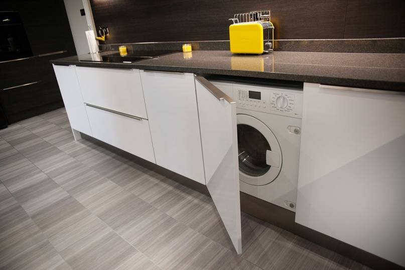 Как встроить стиральную машинку в кухонный гарнитур. - iloveremont.ru