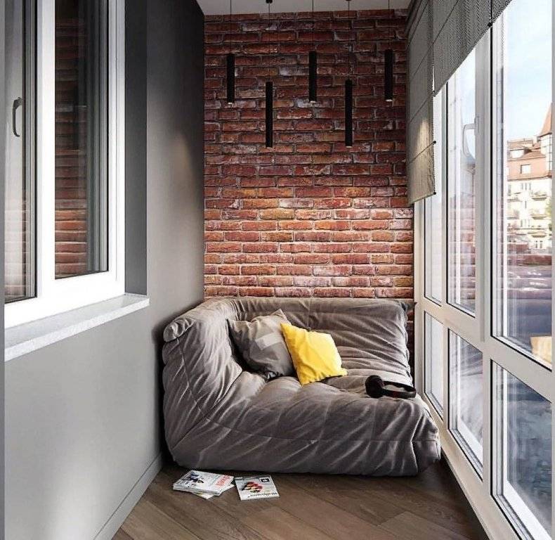 Балкон в стиле лофт: 40 идей дизайна интерьера на фото