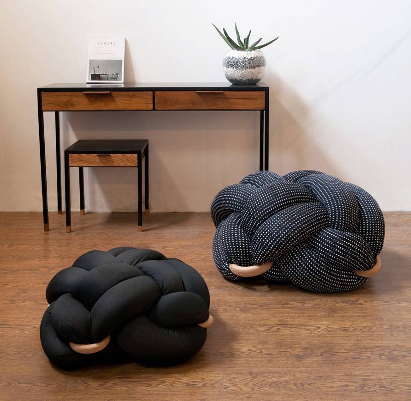Удивительные сидения в виде узлов от Неты Теслер для «Knots studio»